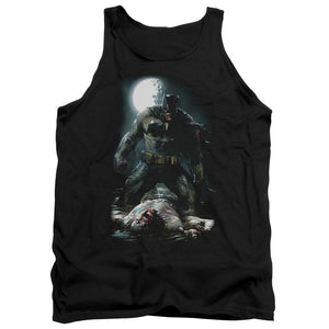 AN OFFCIALLY LICENSED BATMAN MUDHOLE ADULT UNISEX TANK TOP BLACK