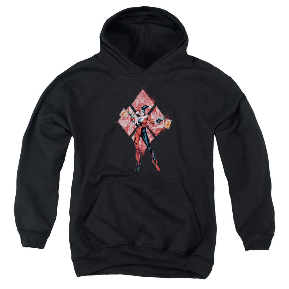 Batman Harley Quinn (Diamonds) Licensed Youth Hoodie (Ages 8-12) SM-XL