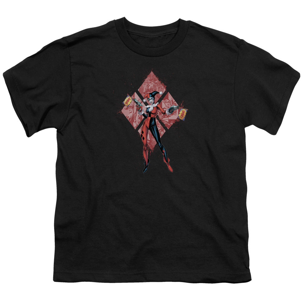 Batman Harley Quinn (Diamonds) Licensed Kid's T-Shirt (Ages 4-7) XS-XL