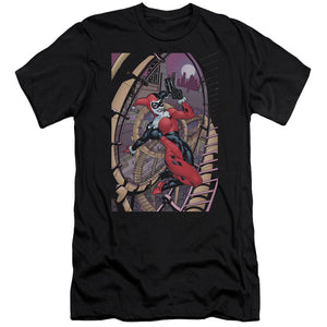 AN OFFCIALLY LICENSED BATMAN HARLEY FIRST MEN'S PREMIUM SLIM FIT T-SHIRT BLACK