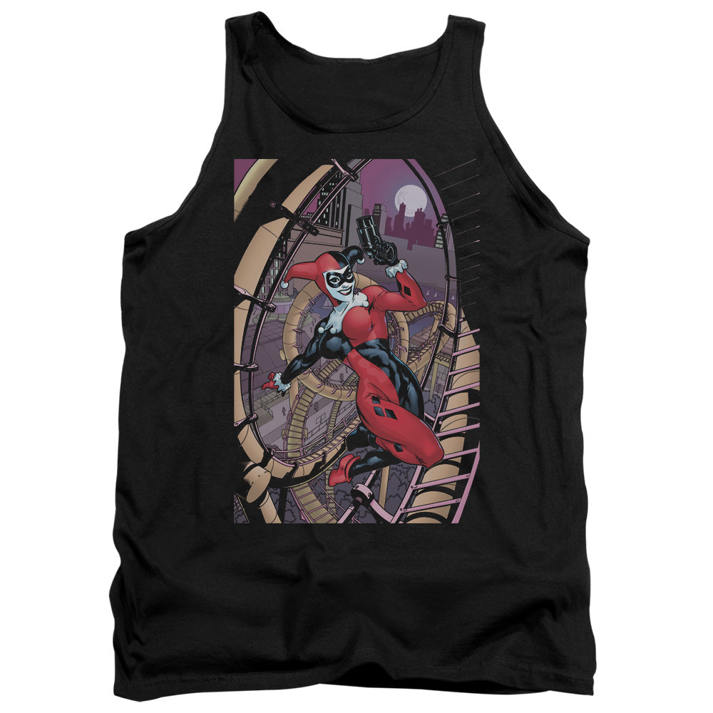 AN OFFCIALLY LICENSED BATMAN HARLEY FIRST ADULT UNISEX TANK TOP BLACK