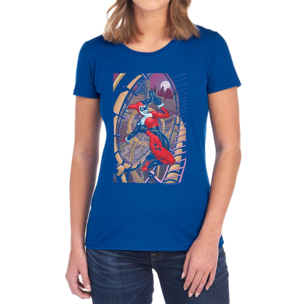 Batman Harley First Licensed Women's T-Shirt Regular Fit SM-2X