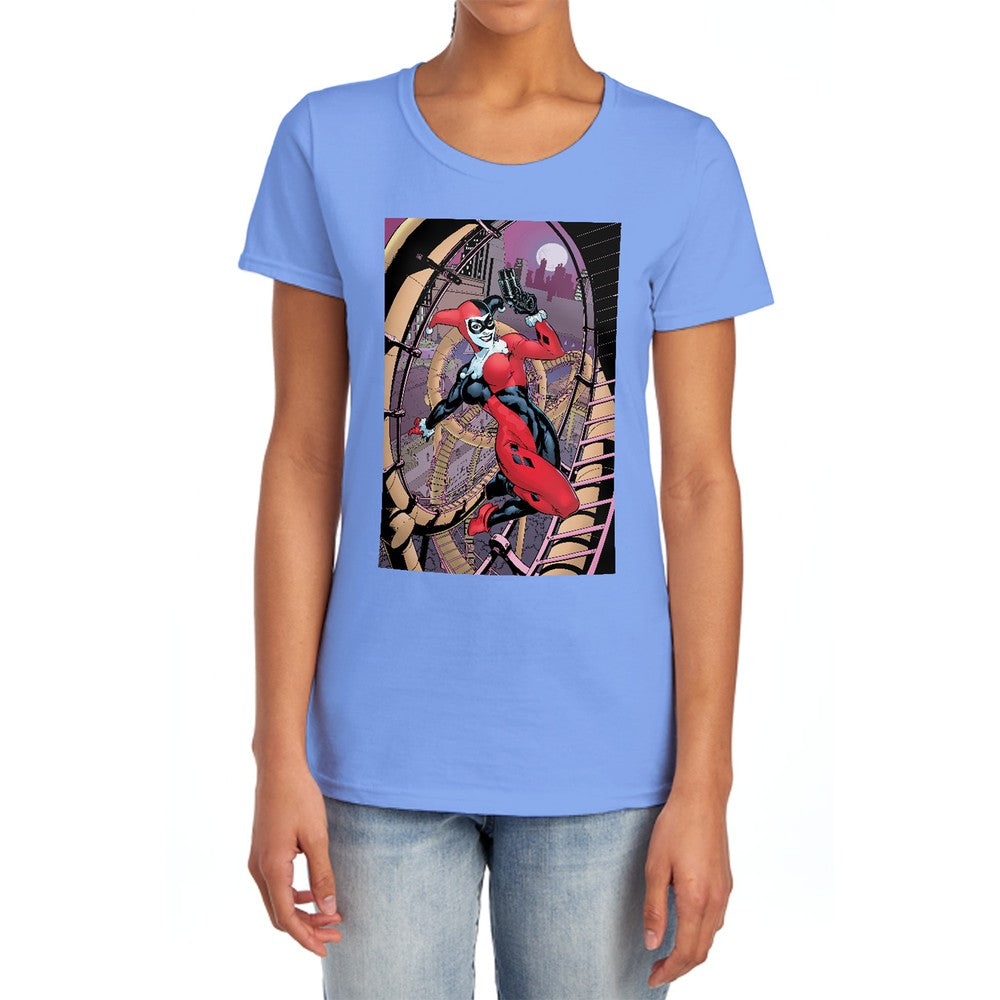 Batman Harley First Licensed Women's T-Shirt Regular Fit SM-2X