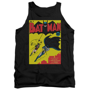 AN OFFCIALLY LICENSED BATMAN BATMAN FIRST ADULT UNISEX TANK TOP BLACK