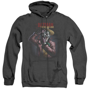 AN OFFCIALLY LICENSED BATMAN KILLING JOKE CAMERA ADULT UNISEX HEATHER PULLOVER HOODIE BLACK