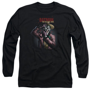 AN OFFCIALLY LICENSED BATMAN KILLING JOKE CAMERA MEN'S LONG SLEEVE T-SHIRT BLACK