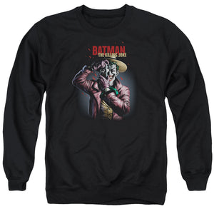 AN OFFCIALLY LICENSED BATMAN KILLING JOKE CAMERA ADULT UNISEX CREWNECK SWEATSHIRT BLACK