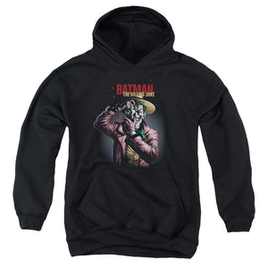 AN OFFCIALLY LICENSED BATMAN KILLING JOKE CAMERA YOUTH HOODIE BLACK