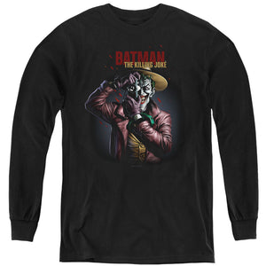 AN OFFCIALLY LICENSED BATMAN KILLING JOKE CAMERA YOUTH LONG SLEEVE T-SHIRT BLACK