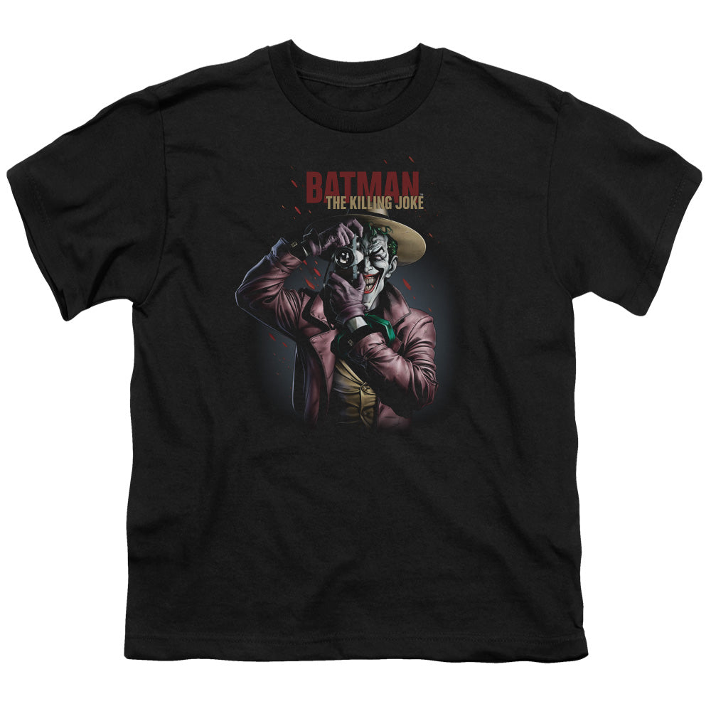 Batman Killing Joke Camera Licensed Kid's T-Shirt (Ages 4-7) XS-XL