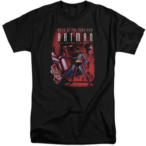 AN OFFCIALLY LICENSED BATMAN PHANTASM COVER MEN'S TALL FIT T-SHIRT BLACK