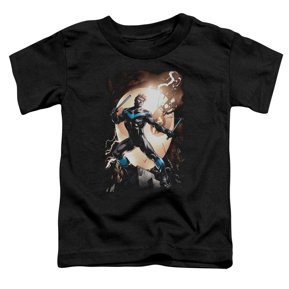 Batman Nightwing Against Owls Licensed Toddler T-Shirt SM-LG