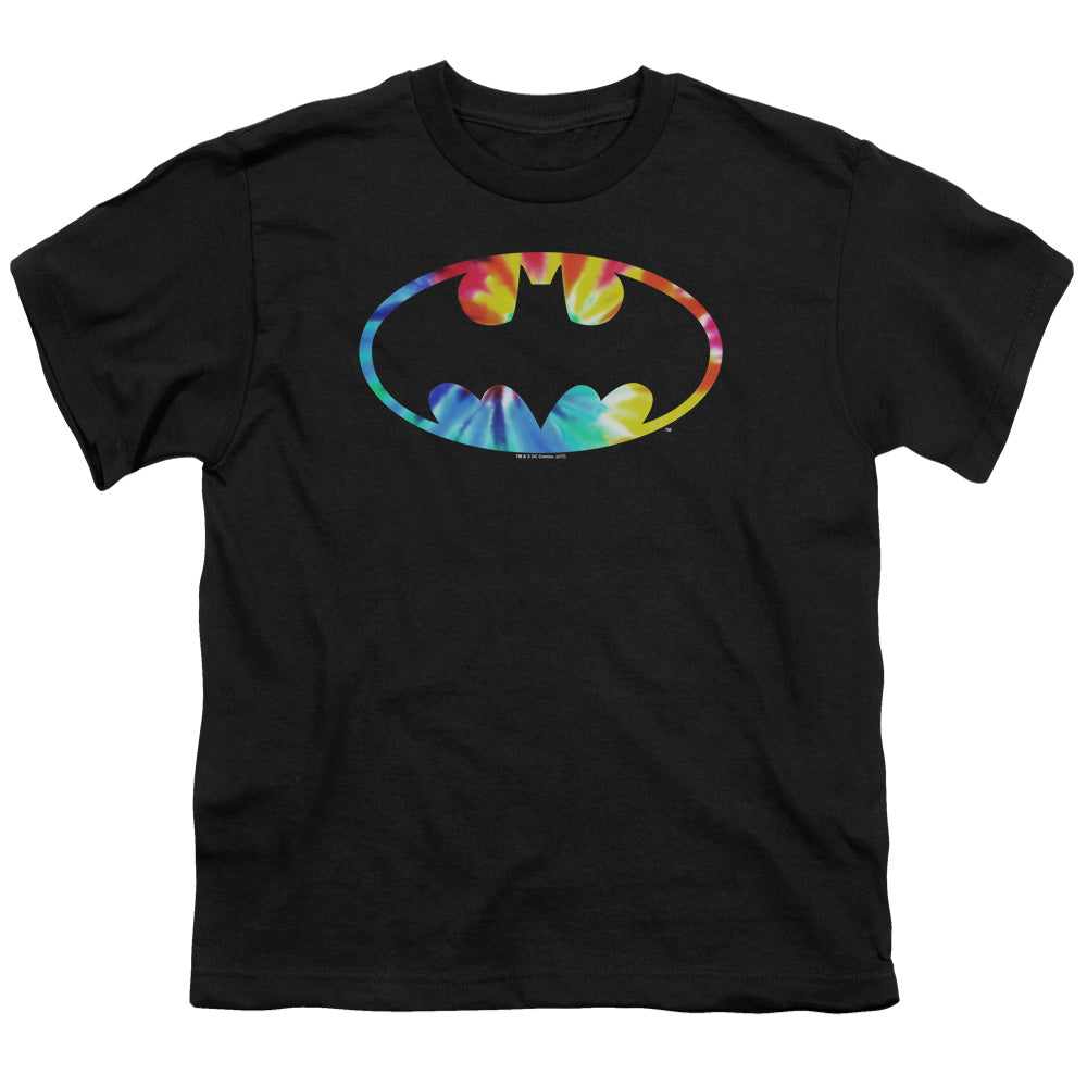 Batman Tie Dye Batman Logo Licensed Kid's T-Shirt (Ages 4-7) XS-XL
