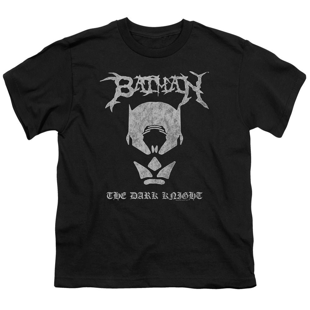 Batman Black Metal Batman Licensed Kid's T-Shirt (Ages 4-7) XS-XL