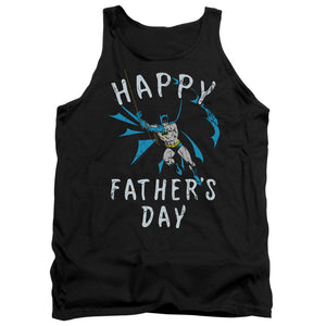 AN OFFCIALLY LICENSED BATMAN FATHERS DAY ADULT UNISEX TANK TOP BLACK