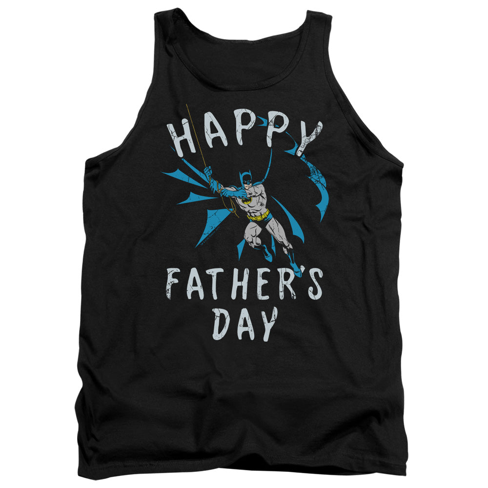 AN OFFCIALLY LICENSED BATMAN FATHERS DAY ADULT UNISEX TANK TOP BLACK