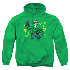 AN OFFCIALLY LICENSED BATMAN DISEASED CRIMINAL ADULT UNISEX PULLOVER HOODIE KELLY GREEN
