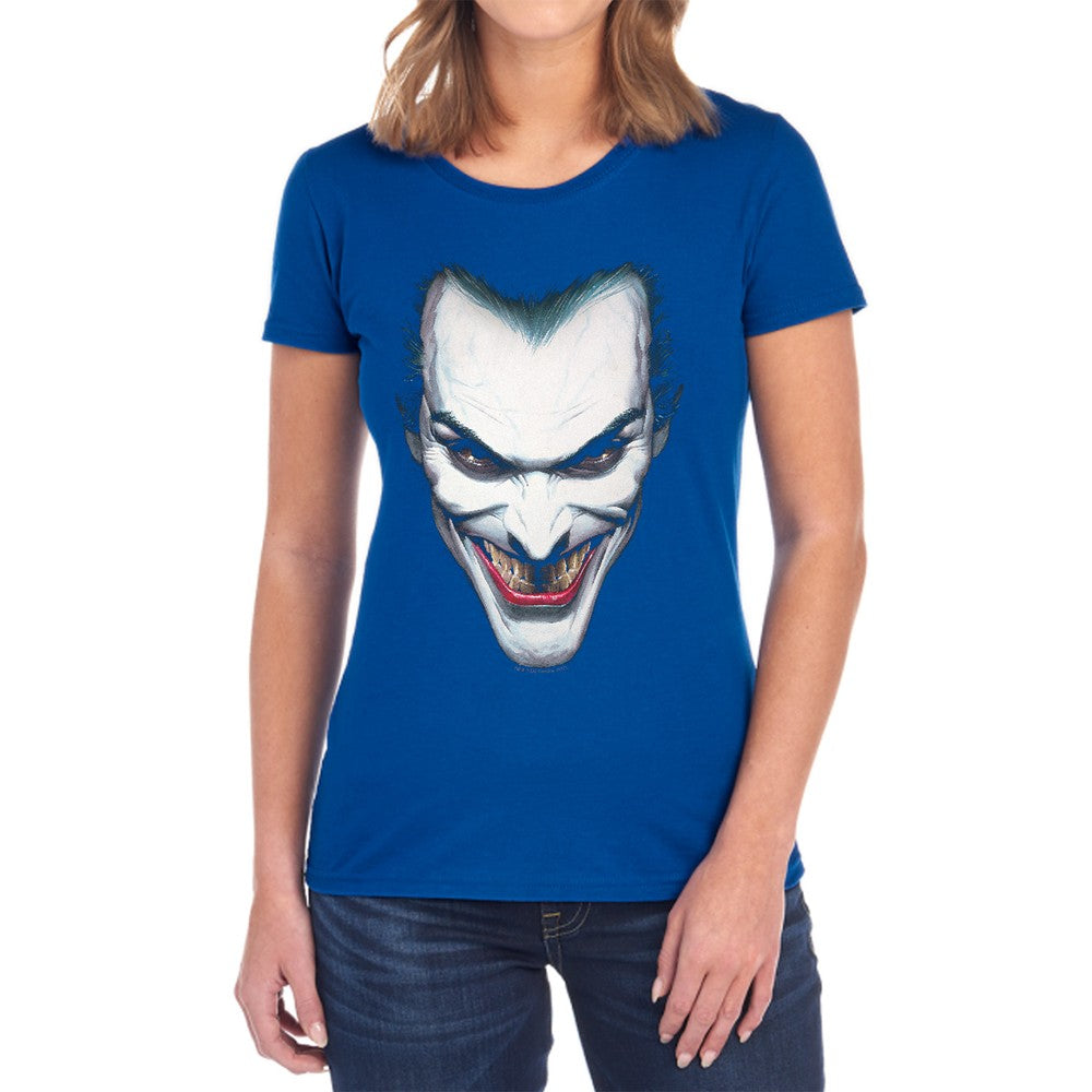 Batman Joker Portrait Licensed Women's T-Shirt Regular Fit SM-2X