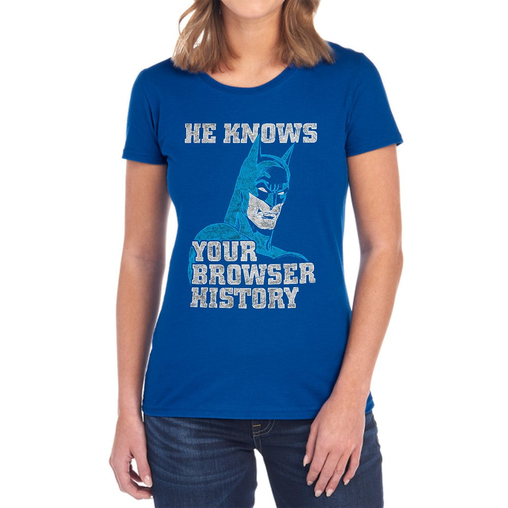 Batman Batman Knows Licensed Women's T-Shirt Regular Fit SM-2X