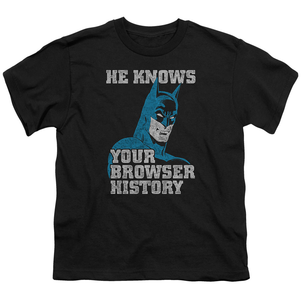 Batman Batman Knows Licensed Kid's T-Shirt (Ages 4-7) XS-XL