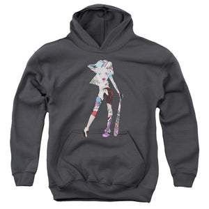 AN OFFCIALLY LICENSED BATMAN SCENE INSIDE YOUTH HOODIE CHARCOAL