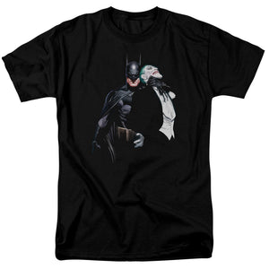 AN OFFCIALLY LICENSED BATMAN JOKER CHOKE MEN'S REGULAR FIT T-SHIRT BLACK