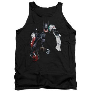 AN OFFCIALLY LICENSED BATMAN JOKER HARLEY CHOKE 

 ADULT UNISEX TANK TOP BLACK
