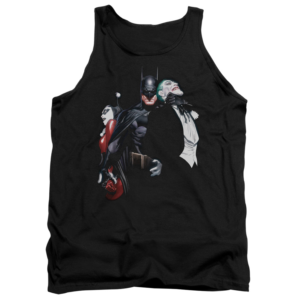 AN OFFCIALLY LICENSED BATMAN JOKER HARLEY CHOKE 

 ADULT UNISEX TANK TOP BLACK
