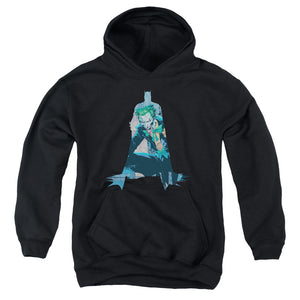 AN OFFCIALLY LICENSED BATMAN SCENE INSIDE YOUTH HOODIE BLACK