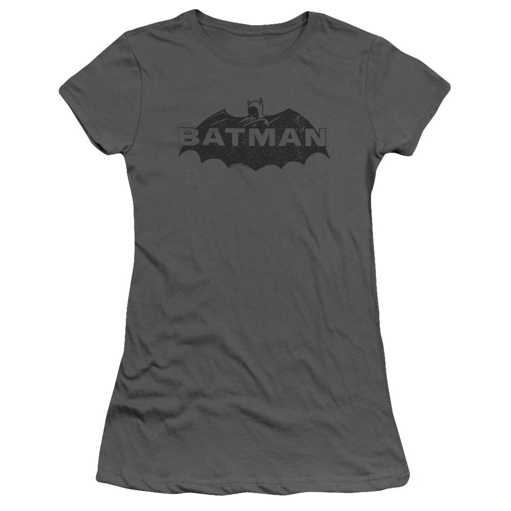 Batman Newsprint Logo Licensed Women's T-Shirt Juniors SM-2X
