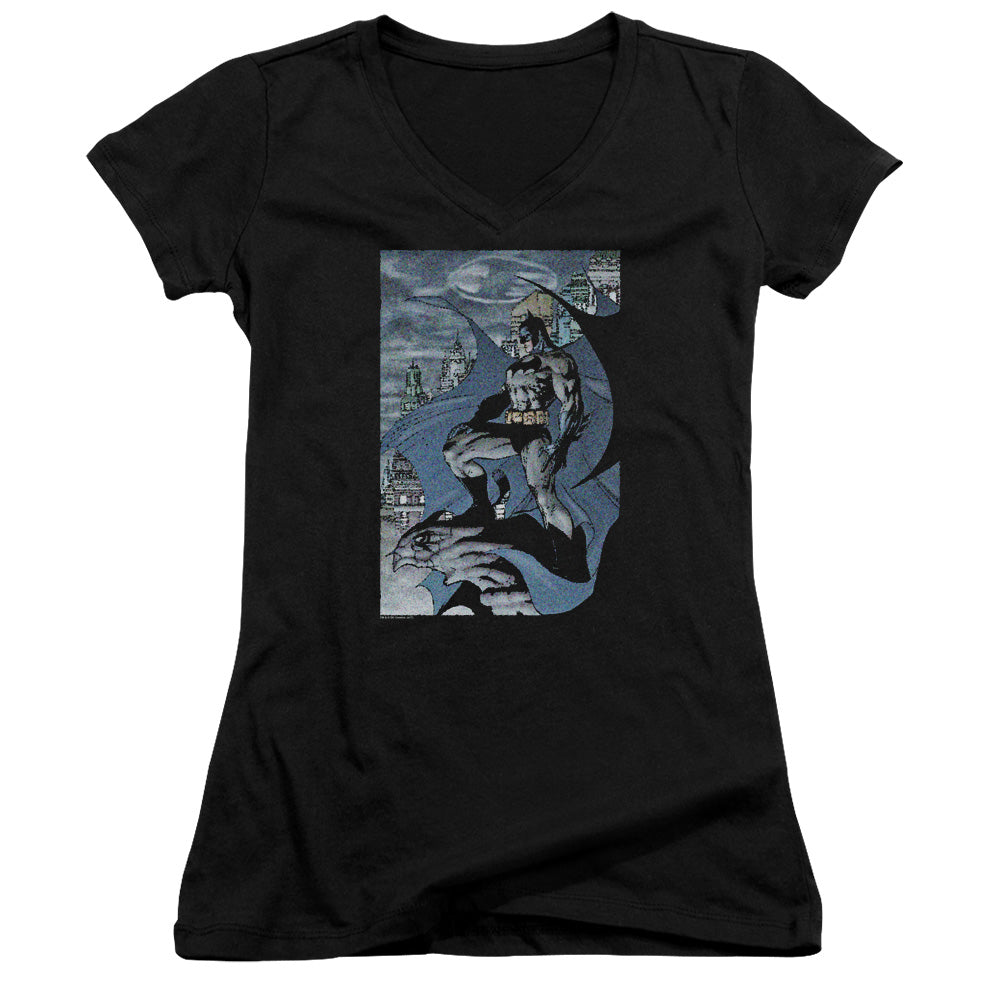 Batman Seurbat Licensed Women's T-Shirt Juniors V-Neck SM