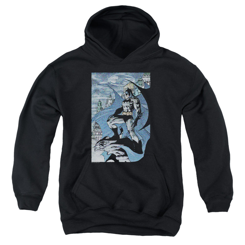 AN OFFCIALLY LICENSED BATMAN SEURBAT YOUTH HOODIE BLACK