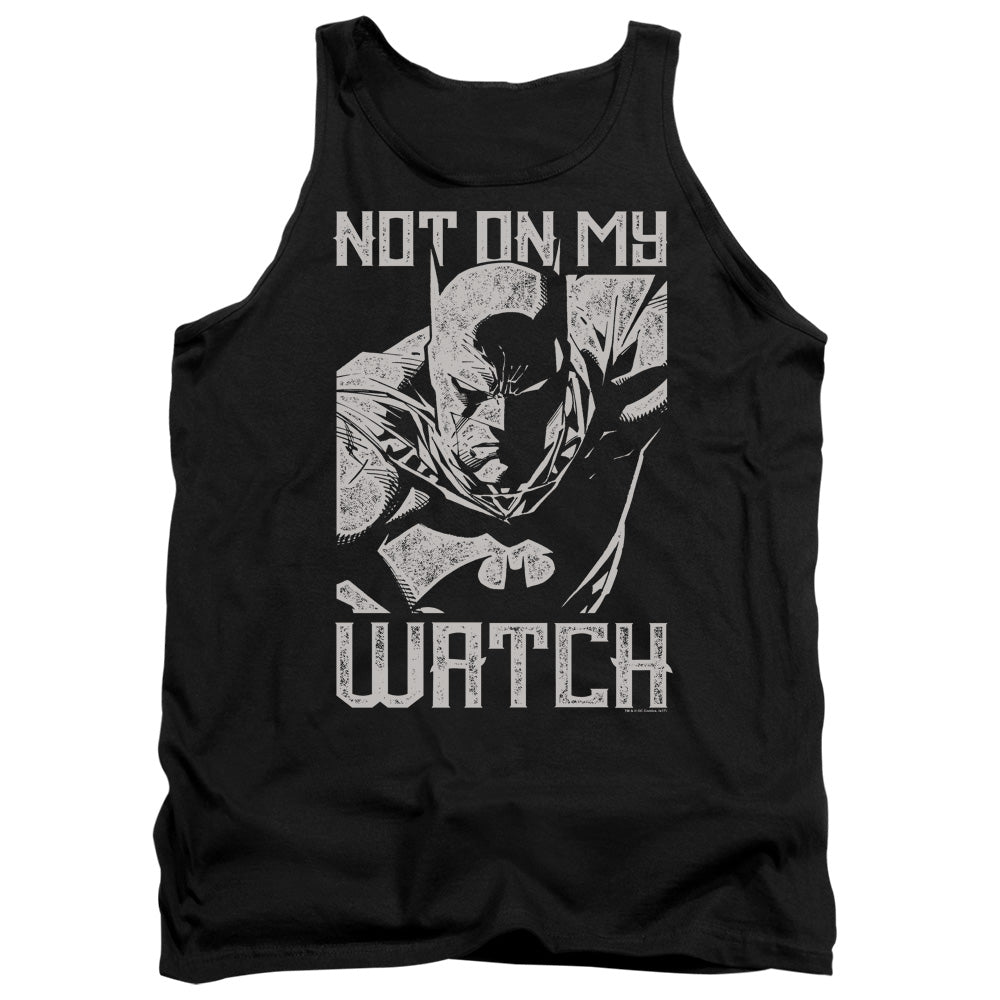 AN OFFCIALLY LICENSED BATMAN WATCH ADULT UNISEX TANK TOP BLACK