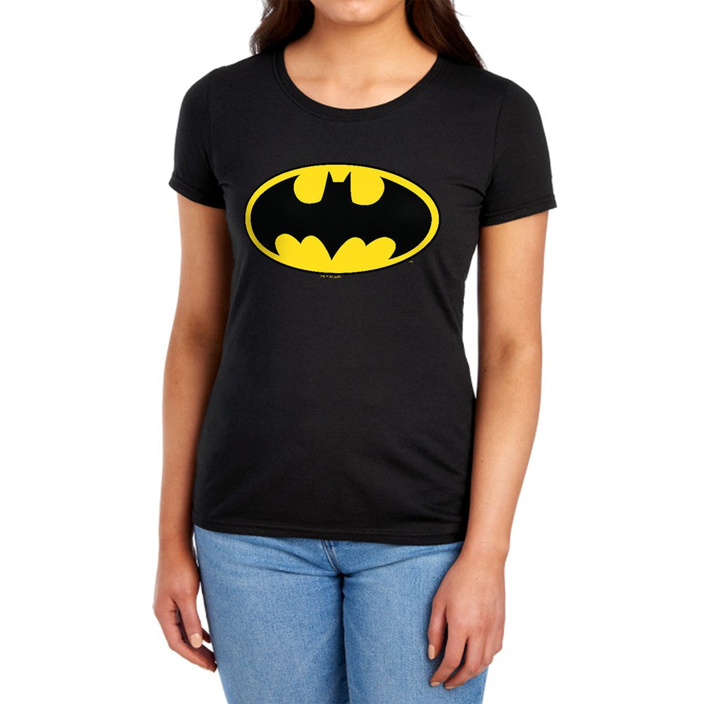 Batman Classic Logo Licensed Women's T-Shirt Regular Fit SM-2X