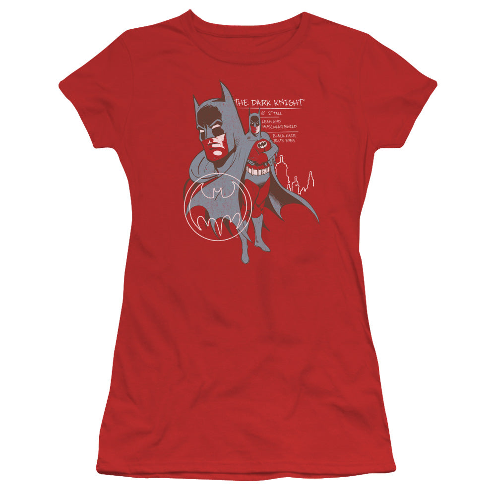 Batman Lean And Muscular Licensed Women's T-Shirt Juniors SM