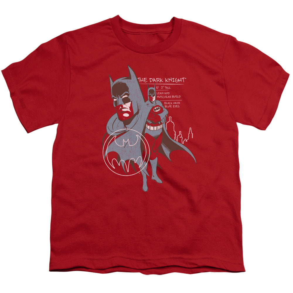 Batman Lean And Muscular Licensed Kid's T-Shirt (Ages 4-7) XS-XL