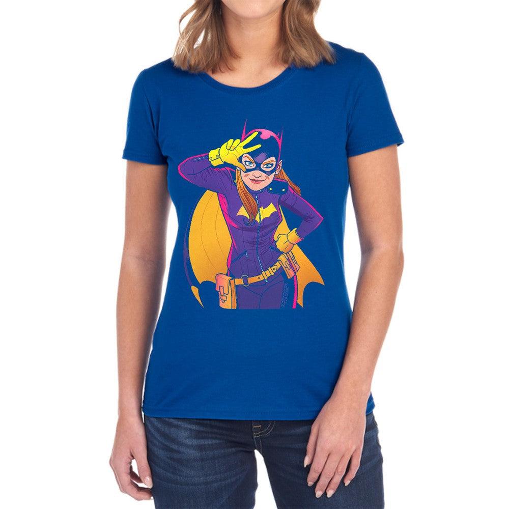 Batman Batgirl Moves Licensed Women's T-Shirt Regular Fit SM-2X