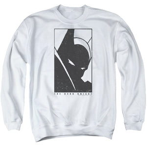 AN OFFCIALLY LICENSED BATMAN AN ICON ADULT UNISEX CREWNECK SWEATSHIRT WHITE