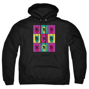 AN OFFCIALLY LICENSED BATMAN WARHOL BATMAN ADULT UNISEX PULLOVER HOODIE BLACK