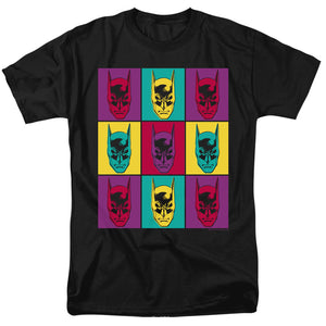 AN OFFCIALLY LICENSED BATMAN WARHOL BATMAN MEN'S REGULAR FIT T-SHIRT BLACK