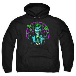 AN OFFCIALLY LICENSED BATMAN HAHAHA ADULT UNISEX PULLOVER HOODIE BLACK