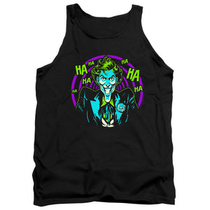 AN OFFCIALLY LICENSED BATMAN HAHAHA ADULT UNISEX TANK TOP BLACK