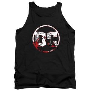 AN OFFCIALLY LICENSED BATMAN DC LOGO HARLEY ADULT UNISEX TANK TOP BLACK