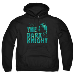 AN OFFCIALLY LICENSED BATMAN CUTTING PATTERN ADULT UNISEX PULLOVER HOODIE BLACK