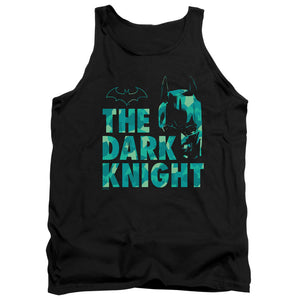 AN OFFCIALLY LICENSED BATMAN CUTTING PATTERN ADULT UNISEX TANK TOP BLACK