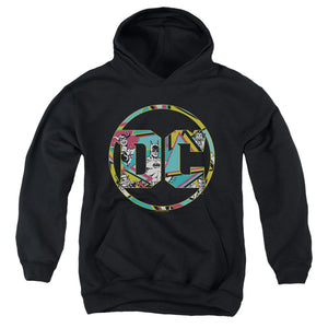 AN OFFCIALLY LICENSED BATMAN 80S BAT LOGO YOUTH HOODIE BLACK