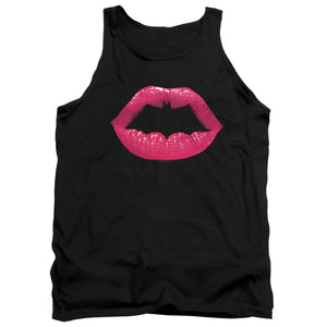 AN OFFCIALLY LICENSED BATMAN BAT KISS ADULT UNISEX TANK TOP BLACK
