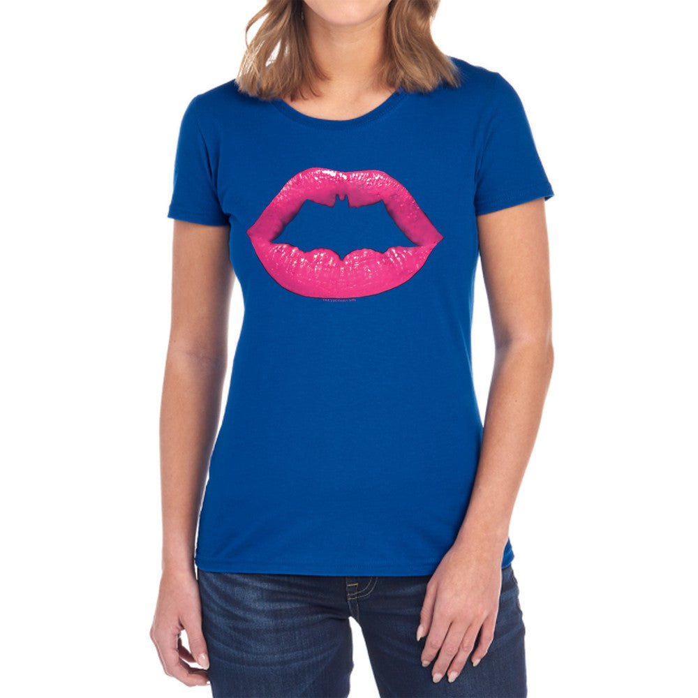 Batman Bat Kiss Licensed Women's T-Shirt Regular Fit SM-2X