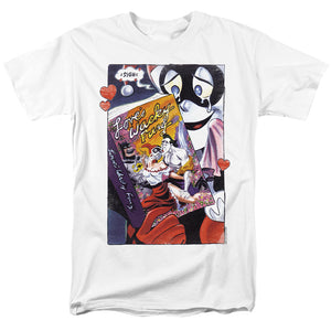 AN OFFCIALLY LICENSED BATMAN LOVES WACKY FURY MEN'S REGULAR FIT T-SHIRT WHITE