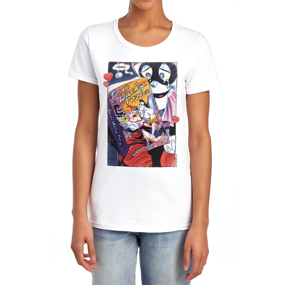 Batman Loves Wacky Fury Licensed Women's T-Shirt Regular Fit SM-2X